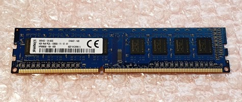 Kingston 4GB 240Pin DIMM DDR3 HP698650-154-KEB, 1.35V, 1Rx8, Unbuffered, Non-ECC, CL11, PC3-12800, 1600MHz